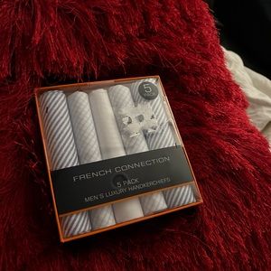 5 pack french connection mens luxury handkerchief